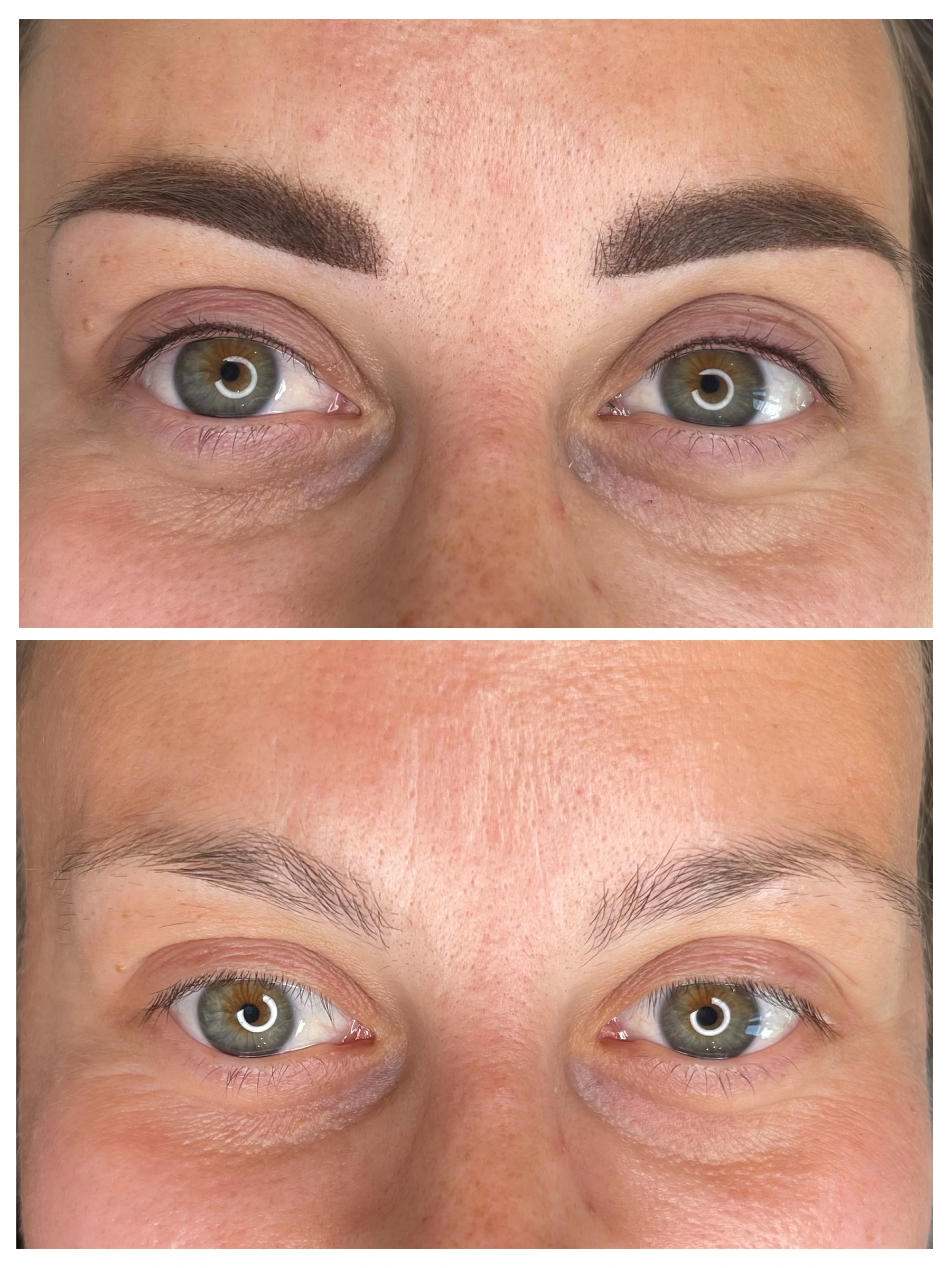 Eyes & Brows. Frisch pigmentiert. Wimpernkranz · Powder Brows